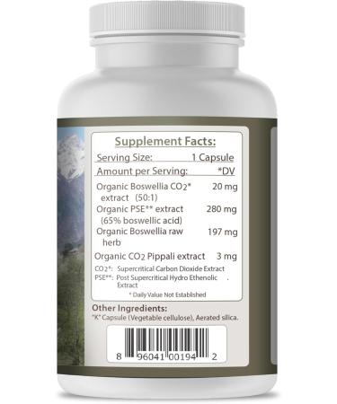 Tattva's Herbs Boswellia Serrata Supplement | Joint Support Capsules | CO2 Extract for Optimal Health - Buy Online on GoSupps.com