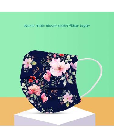 Lulupi 10-Piece Elegant Flower Motif Adult Mouth and Nose Protection Bandana Scarf - Breathable Women's Face Mask for Enhanced Comfort - International Shipping Available - Buy Online on GoSupps.com