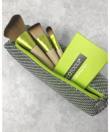 EcoTools Travel and Glow Makeup Brush Set with Bag - Essential Eco-Friendly Brushes for Flawless Everyday Makeup - Buy Online on GoSupps.com