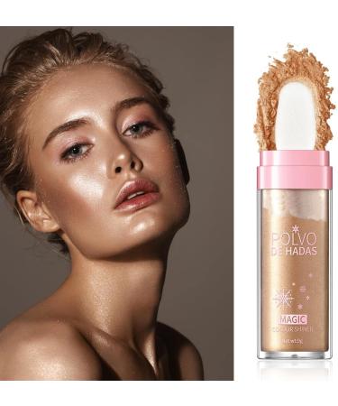 Highlight Powder Stick - Body Shimmer Stick | Body Shimmer Highlighter Powder Pearlescent Shiny Brighten For Cheek Lips Guanglu 3# - Buy Online on GoSupps.com