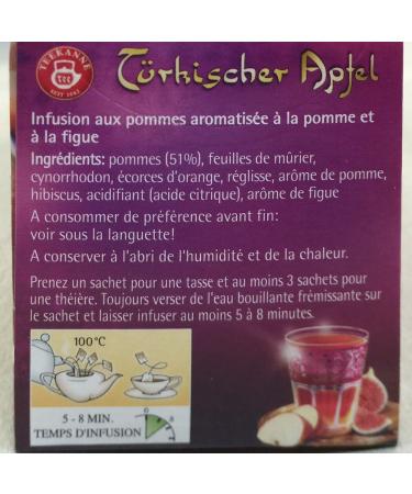 TEEKANNE Apfeltee T rkischer Apfel/6576 Inh. 20x 2 75 g - Buy Online on GoSupps.com
