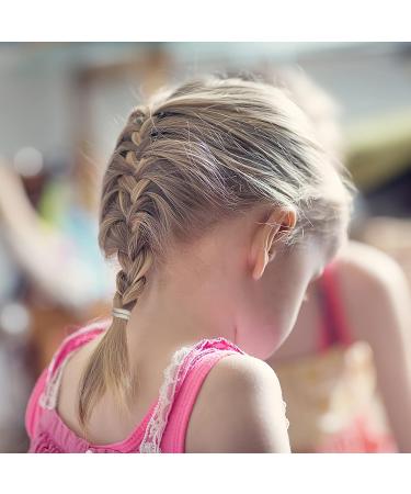 DealEachDay 100 PCS Elastic Hair Ties for Thick & Curly Hair - Blonde Ponytail Holders (Light Blonde) - Buy Online on GoSupps.com