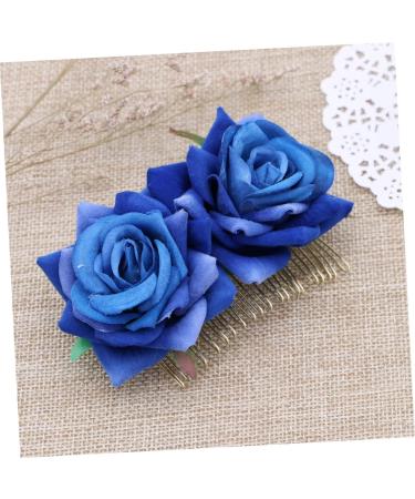 Beavorty Hair Clips for Girls Red Rose Garland Girls Headband Flamenco Dancer Flower Crowns for Women Wedding Hair Comb Floral Comb Fork Comb Hairpin Hair Accessories Woman Blue Roses Rose medium Blue - Buy Online on GoSupps.com