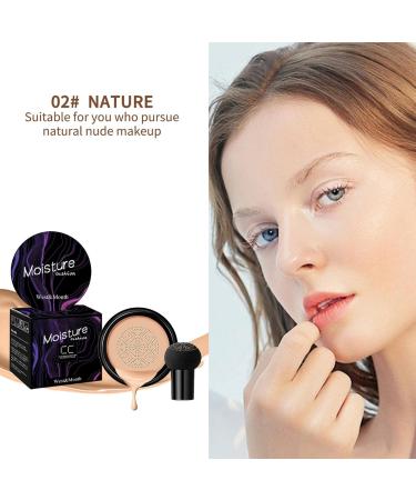  Stronrive CC Air Cushion Cream - Mushroom Air Cushion CC Cream - Long-Lasting Natural Moisturizing Concealer Waterproof Full Coverage BB Cream Controls Oil - Buy Online on GoSupps.com