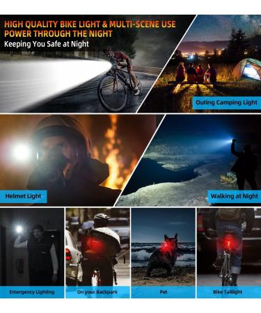 2023 New 6 LED 9000 Lumen Super Bright Bike Lights - 360 Rotatable Headlight | 10 Modes, 24+ Hrs Runtime, USB Rechargeable, Waterproof | Free Taillights | Night Riding Bicycle Light - Buy Online on GoSupps.com