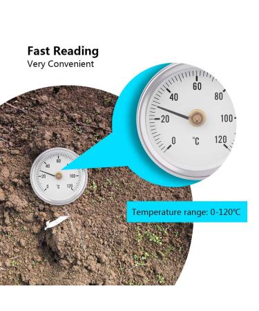 NDNCZDHC 63mm Waterproof Thermometer | 0 120 C Easy Read Outside Thermometer for Pipes & Boats - TS-W50A - Buy Online on GoSupps.com