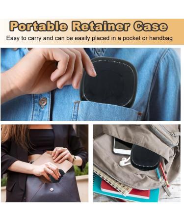 Swirlcolor Portable Denture Container with Sieve - Black Retainer Cleaning Case & Aligner Removal Tool for International Shipping - Buy Online on GoSupps.com