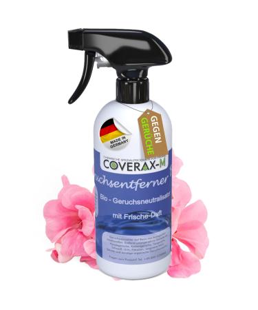 Coverax organic odor remover with a pleasant fragrance I enzyme cleaner & odor neutralizer I caturin dogurine strict smells remove on couch car carpet i odor neutraler spray 500ml - Buy Online on GoSupps.com