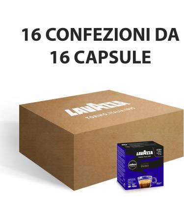  Lavazza Lavazza Modo Mio Espresso Divine Capsules Coffee Capsules with Cocoa Notes and Exotic Fruits Arabic and Robust Intensity 11 Dark Roast Persistent Taste 16 Boxes x 16 Capsules - Buy Online on GoSupps.com