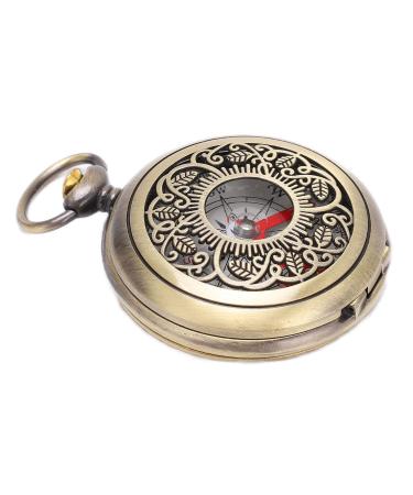 Hiking compass durable shockproof waterproof brass camping tool metal pocket children's compass hiking camping hunt climbing military navigation instrument for navigation outdoors