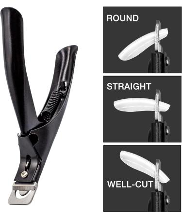 Vixi Professional Sharp False Nail Cutters - For Acrylic, Artificial, Natural Nails & Tips - Salon & Home Use (Black) - Buy Online on GoSupps.com