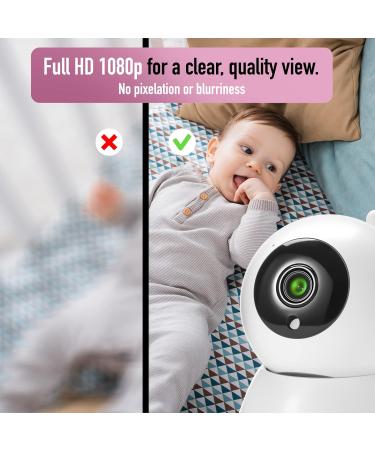 Sainlogic 1080p FHD Video Baby Monitor with 5 LCD Display | Night Vision Temperature Alarm & Intercom | Ideal for International Shipping - Buy Online on GoSupps.com
