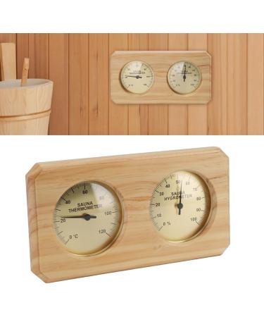 Reliable Wooden Sauna Thermometer & Hygrometer | 2-in-1 Moisture & Temperature Measuring Device for Optimal Sauna Experience - Buy Online on GoSupps.com