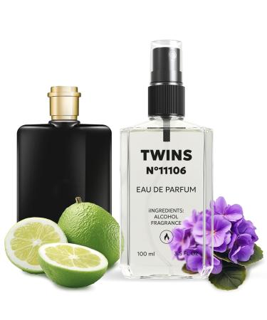 TWINS Impression of Uomo | Perfume for Men Eau de Parfum | No.11106 | 3.4 Fl Oz / 100 ml Trussardi Uomo Impression