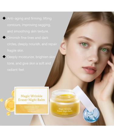 Magic Wrinkle Eraser Night Blam Anti Aging Night Cream With Rosehip & Marigold Extract Intensive Overnight Balm for Fade Fine Lines Lift & Firm Moisturize Nourish Rejuvenate Skin (1) - Buy Online on GoSupps.com