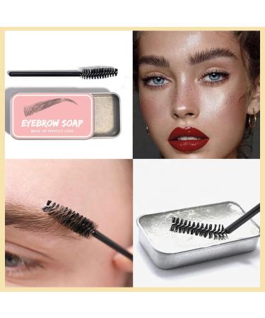  SLYHHZHMY Eyebrow soap eyebrow paste eyebrow wax eyebrow gel eyebrow makeup soap transparent natural long-lasting. - Buy Online on GoSupps.com
