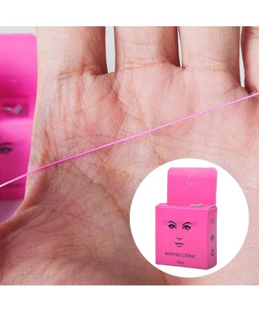 Pink 10M Microblading Mapping String | Mess-Free Eyebrow Positioning Tool | Semi-Permanent Brow Ruler for Perfect Makeup - Buy Online on GoSupps.com