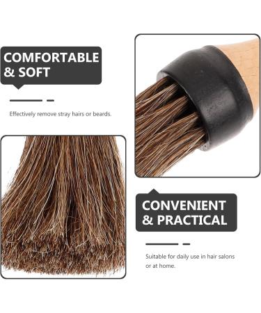 FOMIYES Hair Cutting Brush Duster Barber Supplies Salon Shave Brush Barber Brush for Hair Salon Male Shaving Brush Barber Brush with Handle For Men Beard Wood Man - Buy Online on GoSupps.com