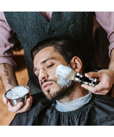 Grutti Badger Shaving Brush - Premium Natural Hair | Black Resin Handle | Wet Shaving Essential - Buy Online on GoSupps.com