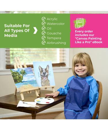 Artist Quality 8x10 Canvas Boards - 20 Pack, Triple Primed with Gesso, Pure Cotton, Individually Wrapped - Buy Online on GoSupps.com