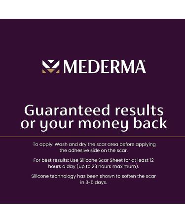 Mederma Medical Grade Silicone Scar Sheet 1.4x3 inches (4 Count) - For Injury, Burn, and Surgery Scars - Buy Online on GoSupps.com