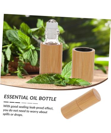 Buy 1pc Red Roller Ball Essential Oil Bottle - Empty Wood Roll-on Perfume Bottle for Diffuser & Sample 5x2x2CM - International Shipping Available - Buy Online on GoSupps.com