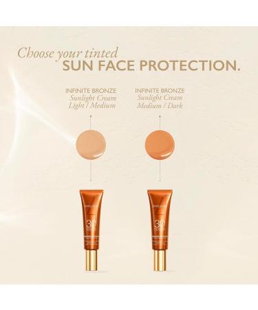 Buy Lancaster Infinite Bronze Tinted Protection Sunlight Cream SPF30 - Light/Medium Shade 50ml | International Shipping Available - Buy Online on GoSupps.com
