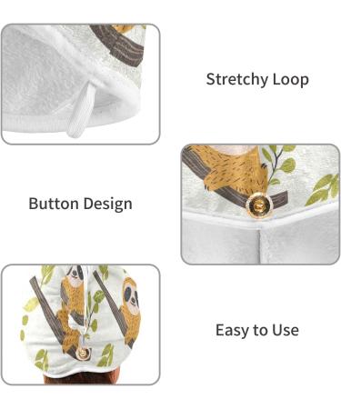 Buy Cute Funny Koalas Hair Towel 2 Pack - Super Absorbent Quick Dry Hair Turbans for Women & Girls - Buy Online on GoSupps.com