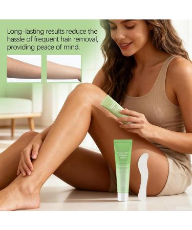 Facial Hair Removal Cream - 2-in-1 Soothing Skin Care Products | Facial Hair Removal Cream Kit | for Daily Use Holidays Weddings Summer Travel Beach Brides Women - Buy Online on GoSupps.com