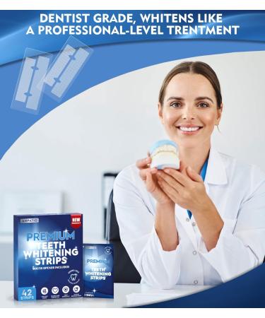 Anpatio Teeth Whitening Strips - 42 Non-Slip Treatments for Safe, Enamel-Friendly Whitening - Includes Mouth Opener - Non-Sensitive Formula - Buy Online on GoSupps.com