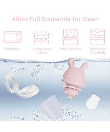 WYSLP Baby Silicone Fruit Mesh Feeder Pacifier - Teething Toy for Babies 0-18 Months | Self-Feeding Soft Teether Utensil for Infant Toddler Boys Girls - Pink - Buy Online on GoSupps.com