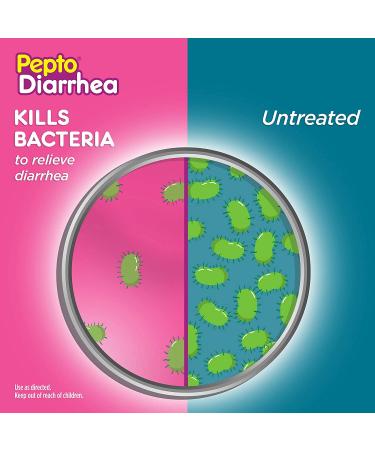 Pepto Diarrhea Liquicaps - Bismuth Subsalicylate Anti-Diarrhea Relief - Kills Bacteria - 48 Liquicaps - Buy Online on GoSupps.com