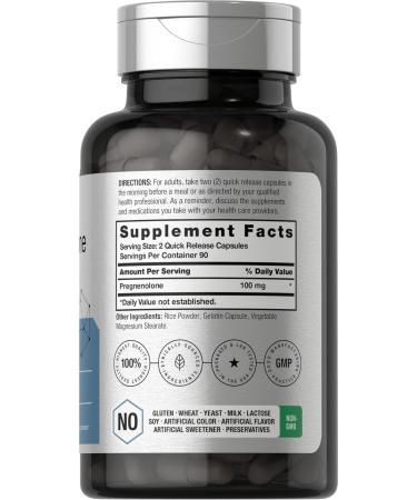 Horb ach Pregnenolone 100mg | 180 Capsules | Non-GMO and Gluten Free Supplement - Buy Online on GoSupps.com