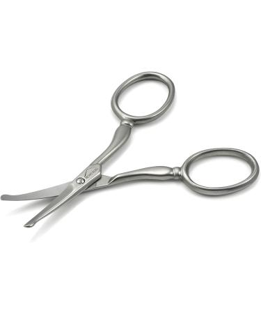 Mont Bleu Curved Carbon Steel Ear & Nose Hair Scissors 9 cm/3 - Made in Italy - Buy Online on GoSupps.com