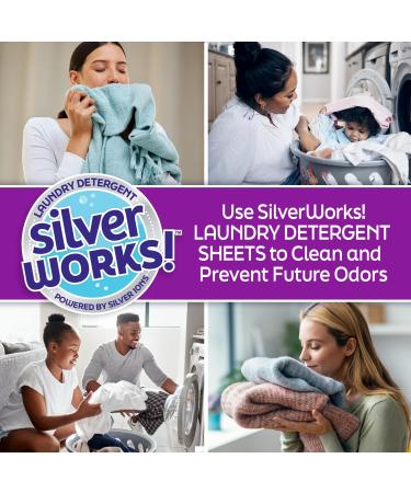Premium Laundry Detergent Sheets - Silver Ion Odor Elimination | Powerful Fresh Linen Washer Sheets (40 Sheets - Buy Online on GoSupps.com