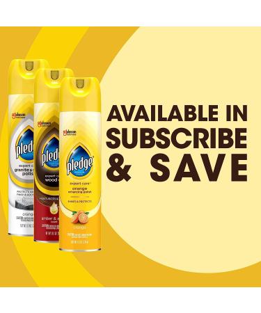 Pledge Beautify It Orange Polish Spray - Dust and Fingerprint Remover with Glossy Coating (9.7 oz) - Buy Online on GoSupps.com