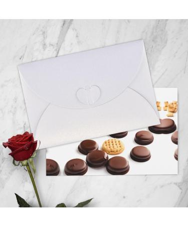 Cookies Food Chocolate Chip Biscuits Pearl Paper Greeting Card - Double-Sided Pearl Effect with Suitable for Various Occasions Cookies Food Chocolate Chip Biscuits One Size - Buy Online on GoSupps.com