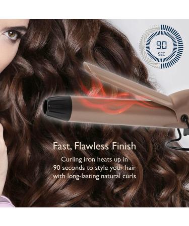 Carmen C81060BC Twilight 25mm Curling Tong with Keratin ProTech Coating - Blue & Champagne - Buy Online on GoSupps.com