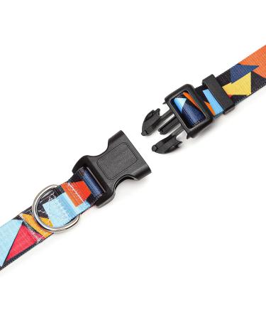 Suredoo Adjustable Dog Collar - Soft Nylon for Small Medium & Large Dogs - Comfortable Color Block Design (S 25-40 cm) - Buy Online on GoSupps.com