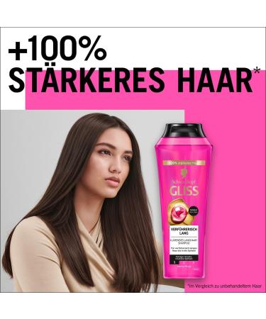 handle Gliss Shampoo seductively long 4 x 250 ml hair shampoo with biotin complex and peony caring shampoo cares for dry ends and frees greasy roots 250 ml 4er Pack - Buy Online on GoSupps.com