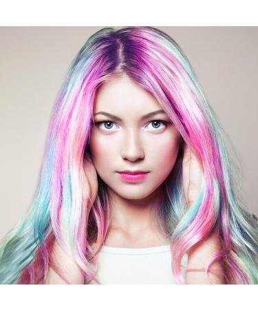 Hair Extension Cap Set Silicone Hair Dye Cap with Metal Crochet Soft and Durable Easy to Clean Suitable for Women and Girls 2 Pieces (Pink/White) - Buy Online on GoSupps.com