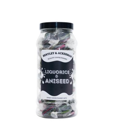 Liquorice & Aniseed - (440g) Original Liquorice & Aniseed Boiled Sweets in a Gift Jar By Bentley & Ackerman's Sweet Shop. - Buy Online on GoSupps.com