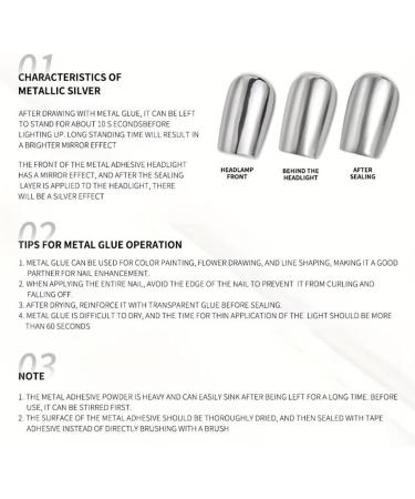 Metallic Painting Nail Gel - Mirror Silver Metallic Nail Polish Painting Drawing Gel Polish Nail Art - 3D Metal Painting Nail Polish - Metal Painting Gel - Super Glossy Soak off UV/LED Nail Gel - Buy Online on GoSupps.com
