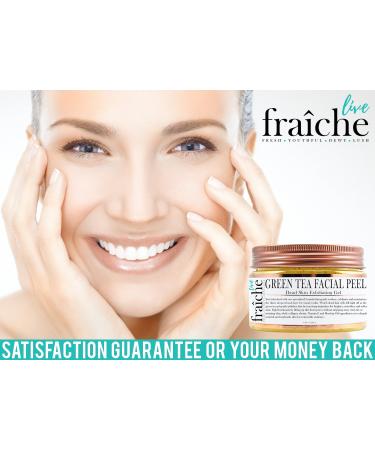 Buy Live Fraiche 24k Gold Brightening Facial Peeling Gel - Green Tea | Gentle Deep Exfoliator for Clearer Younger Skin | 4.23oz - Secret Cure for Clogged Pores - Buy Online on GoSupps.com