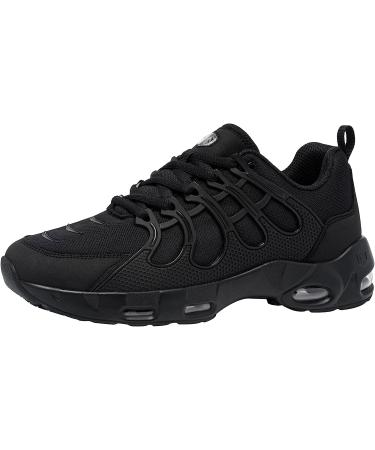 LARNMERN Men's Non Slip Work Shoes - Air Cushion Sneakers for Restaurant, Chef, Kitchen | Wide Width, Size 10, Black - Buy Online on GoSupps.com
