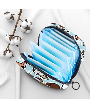 Women's Binding-Up Dog Tampon Storage Bags | Zippered Menstrual Bags with Pockets - Multi 0555 | International Shipping Available - Buy Online on GoSupps.com