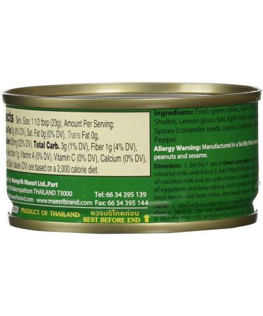 Maesri Thai Green Curry Paste (Pack of 1) - Buy Online on GoSupps.com