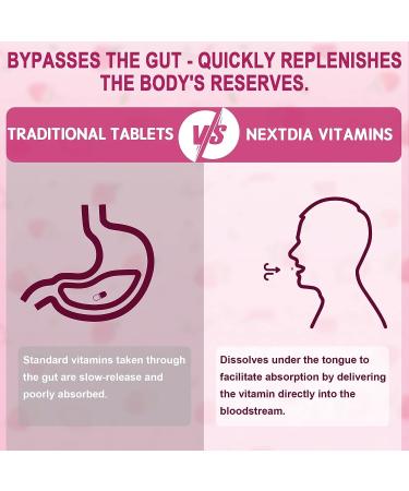 Vegan Strawberry Flavor Sugar-Free Vitamin B12 Methylcobalamin 5000 mcg + D3 2000 IU Sublingual Tablets - Energy Boost & Heart Health Support - 180 Tablets - Buy Online on GoSupps.com