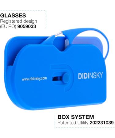 Didinsky Reading Glasses for Men & Women | Compact Lightweight Edgeless | Ideal for Travel & Reading | Unisex Comfort with Adhesive Strips - Orsay Kleinbio 1.0 x - Buy Online on GoSupps.com