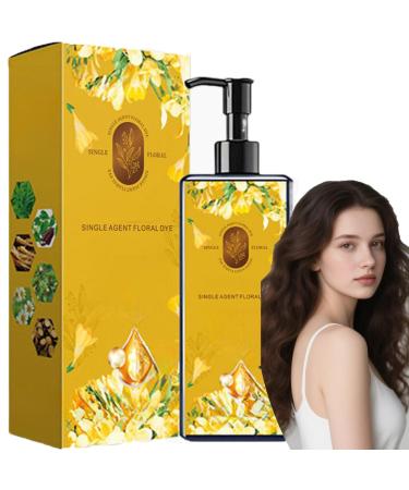 Coloration capillaire nourrissante base de plantes - Shampooing colorant noir pour femme - Shampooing durable et naturel - Coloration base de plantes - Noir naturel